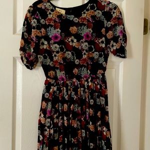 Open back floral dress UO